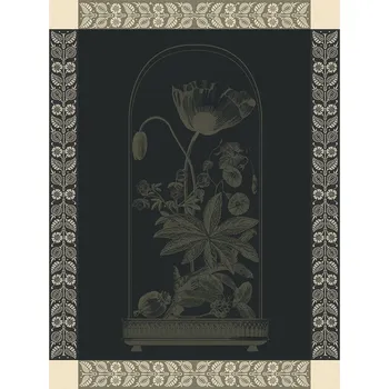 Utěrka LE JACQUARD FRANÇAIS Le Jacquard Francais CURIOSITES FLORALES Utěrka 80 x 60 cm Zelená