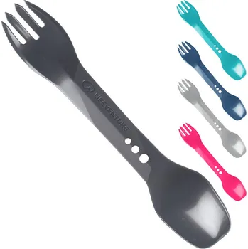Kempingové nádobí LIFEVENTURE Ellipse Spork 30Pack graphite