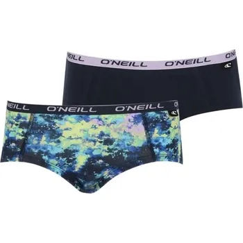 Kalhotky Dámské kalhotky O'Neill HIPSTER WATERPNT&PLAIN 2-PACK L Mix, Tmavě modrá, Fialová