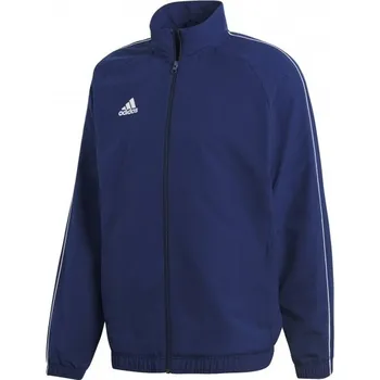 Pánská bunda Pánská sportovní bunda adidas CORE 18 JACKET L Tmavě modrá, Bílá