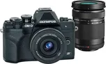 Digitální fotoaparát Olympus E-M10 Mark IV 1442 EZ + 40-150mm II R Pancake double zoom kit black,black,black V207132BE010