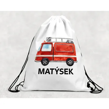 Dětský batoh Domovi Taška na přezůvky se jménem Hasiči 30 x 39,5 cm
