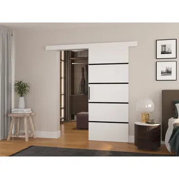 Interiérové dveře Posuvné dveře Muschu - 86 cm s tlumeným dojezdem Barva: Bílá
