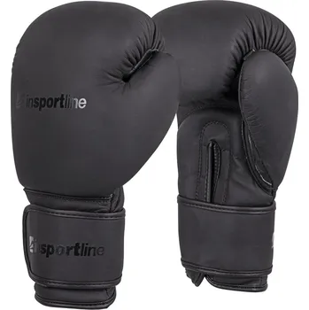 Boxerské rukavice inSPORTline Boxerské rukavice Kuero černá - 12oz