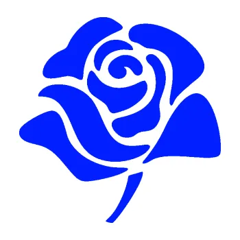 Samolepící dekorace Růže 009 levá (19 - modrá dynamic) SAMOLEPKA NA AUTO, NÁLEPKA, FÓLIE, POLEP, TUNING, VLASTNÍ TEXT, TISK, AUTOSAMOLEPKY.cz, POLEPY, OBRÁZEK, LOGO, 3D STICKERS