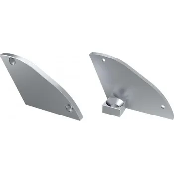 LED lišta LEDLabs Koncovka ALU pro LED profil LUMINES RETO stříbrná levá s 30° podpěrou