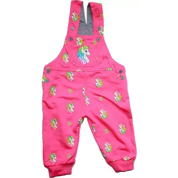 Dětské tepláčky laclíky JEDNOROŽEC růžové 3458 vel. 80 (Kojenecké lacláčky s potiskem jednorožec)