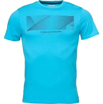 Pánské tričko Pánské triko Kappa LOGO EZARU S Světle modrá, Černá