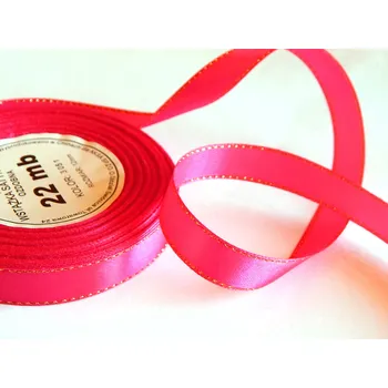 Stuha Stuha saténová s lurexem, WSO3051, šíře 25 mm / 1 metr