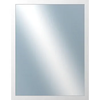 Zrcadlo DANTIK - Zarámované zrcadlo - rozměr s rámem cca 70x90 cm z lišty 4020 bílá (2765)