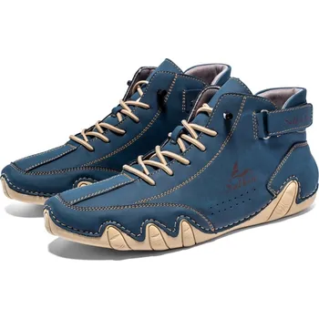 Pánská běžecká obuv Pánské kotníkové boty s asymetrickou podrážkou Barva: Modrá, Velikost: 39