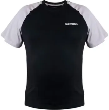 Rybářské oblečení Shimano Triko Short Sleeve T-Shirt Black - L