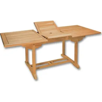 Zahradní nábytek Obdélníkový stůl GENTLE 76x150-200x90cm, teak