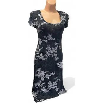 Dámské šaty Šaty šedé s šikmou délkou 38,40,42, Barva Šedá, Velikost M40 , Materiál 96% Viskoza 4% Lycra