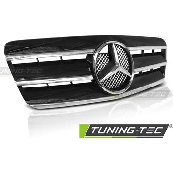 Nárazník MŘÍŽKA SPORT BLACK CHROME pro MERCEDES CLK W208 96-02