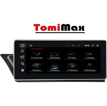 Autorádio TomiMax Audi A4/A5 Android 14 autorádio HW výbava: 8 Core 4GB+32GB PX HIGH - Model auta: Audi A4/A5 2009-2015, Velikost obrazovky: Dotyková obrazovka: 10,25"