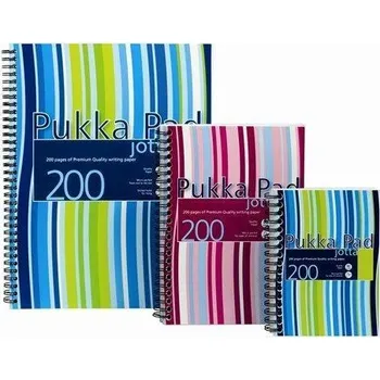 Blok Pukka Pad Blok Jotta, mix barev, linkovaný, drátěná kroužková vazba, A4, 100 listů, PUKKA PAD 88701