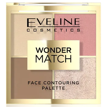 Přípravek na tvář Eveline Cosmetics Wonder Match paletka na konturování obličeje 02, 10 g