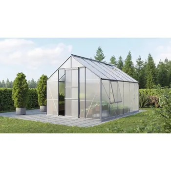Pěstitelství Skleník Vitavia Meridian 1 9900 polykarbonát 6 mm 257 x 383 cm hliník