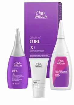 Stylingový přípravek Wella Professionals Curl Set Creatine+ C trvalá pro barvené a jemné vlasy 30 + 75 + 100 ml