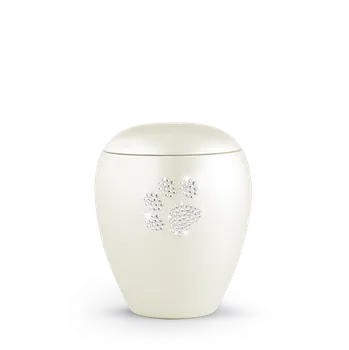 Smuteční dekorace Zvířecí urna Crystal Paw - Champagne 1,5l