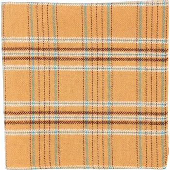 Šátek Bubibubi Žlutý károvaný kapesníček do saka