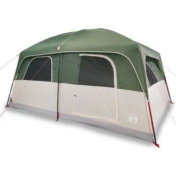 Rodinný nepromokavý stan pro 10 osob 426 x 304 x 228/233 cm zelený Stan Rodinný nepromokavý stan pro 10 osob 426 x 304 x 228/233 cm zelený