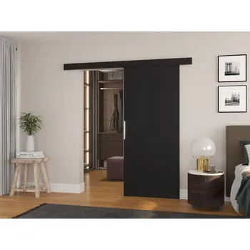 Interiérové dveře Posuvné dveře Daan - 86 cm s tlumeným dojezdem Barva: Černá