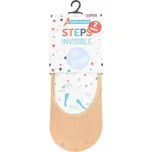 Ponožky do balerín, nízké steps silonkové 0001 béžové, ťapky, jednobarevné, dámské, 1 pár, vel. 35-38