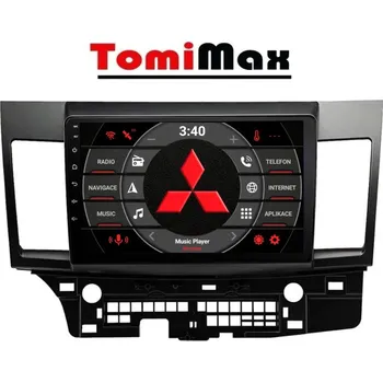 Autorádio TomiMax Mitsubishi Lancer Android 14 autorádio s WIFI, GPS, USB, BT HW výbava: 4 Core 2GB+16GB PX HIGH - Model auta: Mitsubishi Lancer 2007-2013, Velikost obrazovky: Dotyková obrazovka: 10,1"