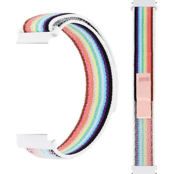 Řemínek na hodinky SmartFit Nylonový elastický řemínek s šířkou 20mm / bílá-multicolor/ 660954