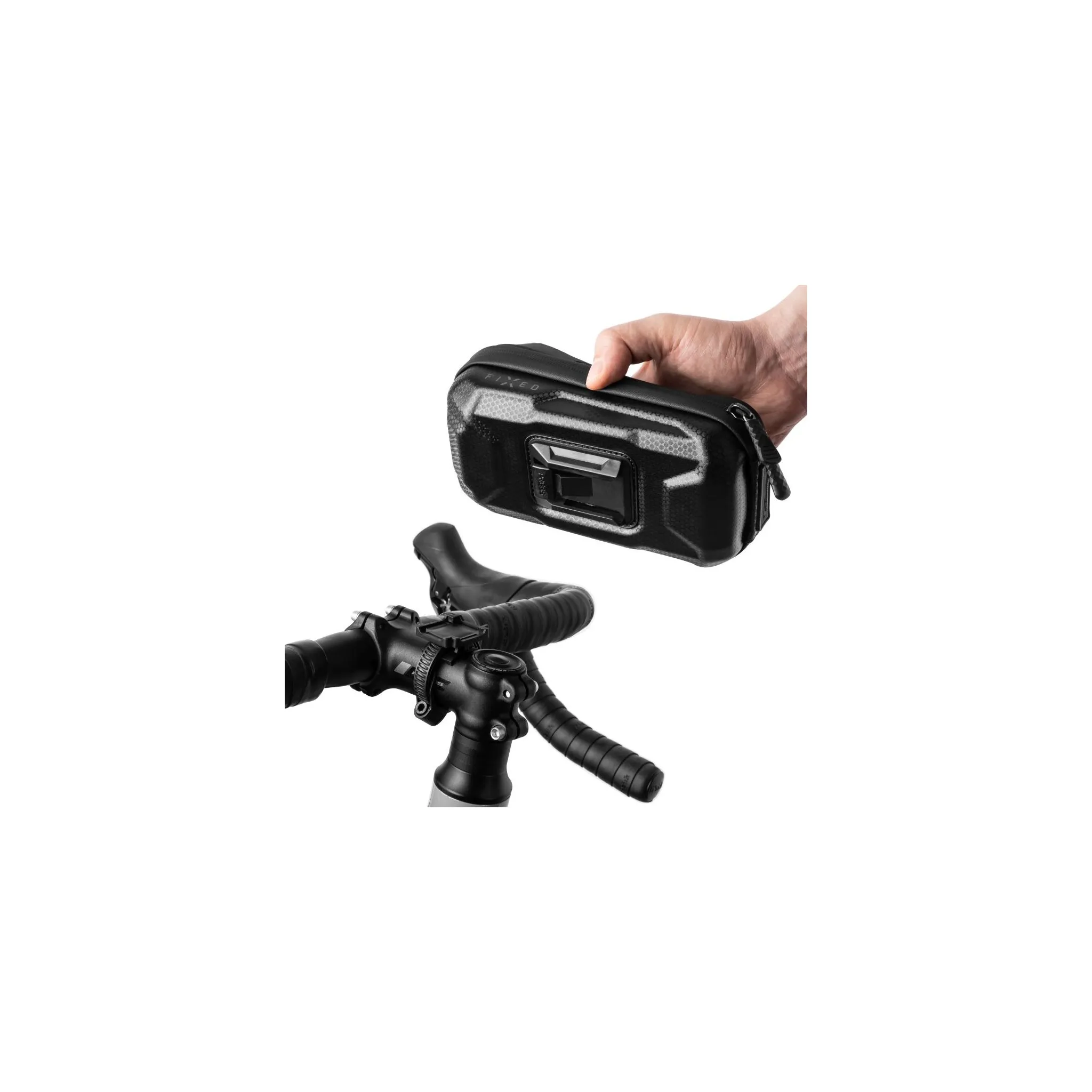 Fotografie 8 - Pouzdro na mobilní telefon FIXED Bikee Bag 2 6,8" černé