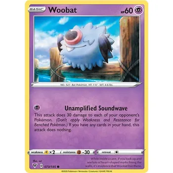 Sběratelská karetní hra Woobat 073/185 - Vivid Voltage Typ karty: Reverse Holo