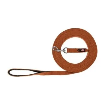 Vodítko pro psa Stopovací vodítko, bavlna, rezavá 5m