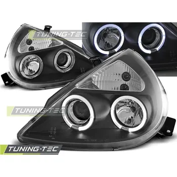 Přední světlomet FORD KA 11.96-08 ANGEL EYES černé