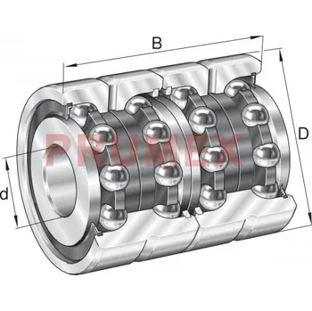 INA ZKLN 4075 2Z-2AP = 2 pcs. ložisko