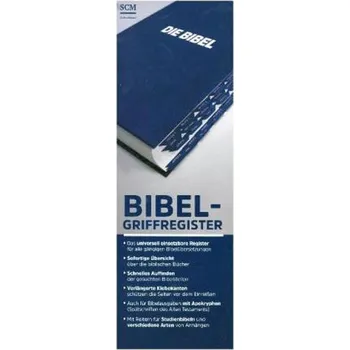 Bibel-Griffregister blau
