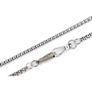 Řetízek na kabelky a mobilní telefony s karabinou délka 120 cm, barva 1 nikl