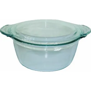 Dóza na potraviny Pekáč sklo kulatý 2,8 l s hlubokým víkem 0,5 l Simax typ 67