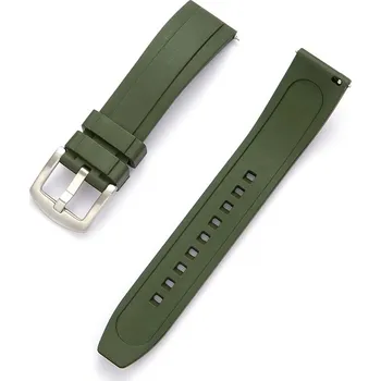Řemínek na hodinky SmartFit Silikonový řemínek / šířka 22mm / Tmavě zelená 660944