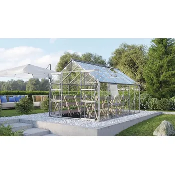 Skleník Skleník Vitavia Meridian 2 9900 skleněný 3 mm 257 x 383 cm hliník