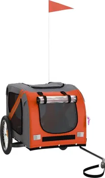 Přívěsný vozík pro psa Vozík za kolo pro psa z oxfordské tkaniny s železným rámem 69 x 73,5 x 133,5 cm