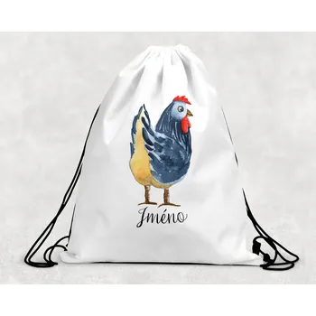 Dětský batoh Domovi Taška na přezůvky se jménem Kohout 30 x 39,5 cm