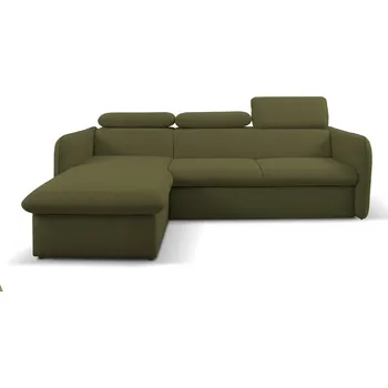 Sedací souprava Rozkládací rohová sedačka EMILA khaki