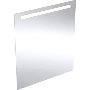 Zrcadlo Geberit Option Basic Square zrcadlo, 80x90 cm, s osvětlením, elox. hliník (502.813.00.1)