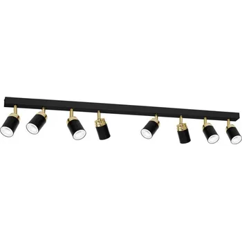 Bodové svítidlo Bodové svítidlo RENO 8xGU10/8W/230V černá/zlatá