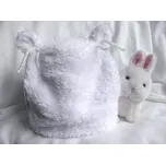 AMÁLKA Chlupatá, kojenecká čepička, bílá Velikost: 62-68