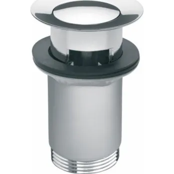 Sifon Click-klak pro umyvadla s přepadem Ferro chrome