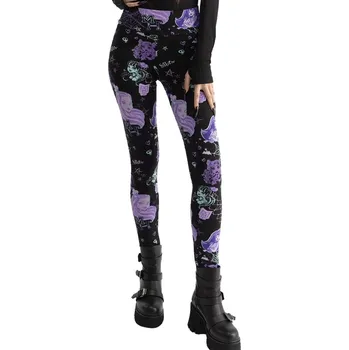 Dámské kalhoty kalhoty dámské (legíny) KILLSTAR x MATTEL MONSTER HIGH - Lets - Multi