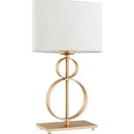 Argon 8310 - Stolní lampa PERSEO 1xE27/15W/230V 42 cm krémová/zlatá